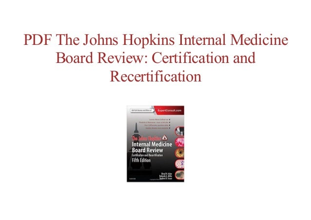 John Hopkins Internal Medicine Board Review Pdf